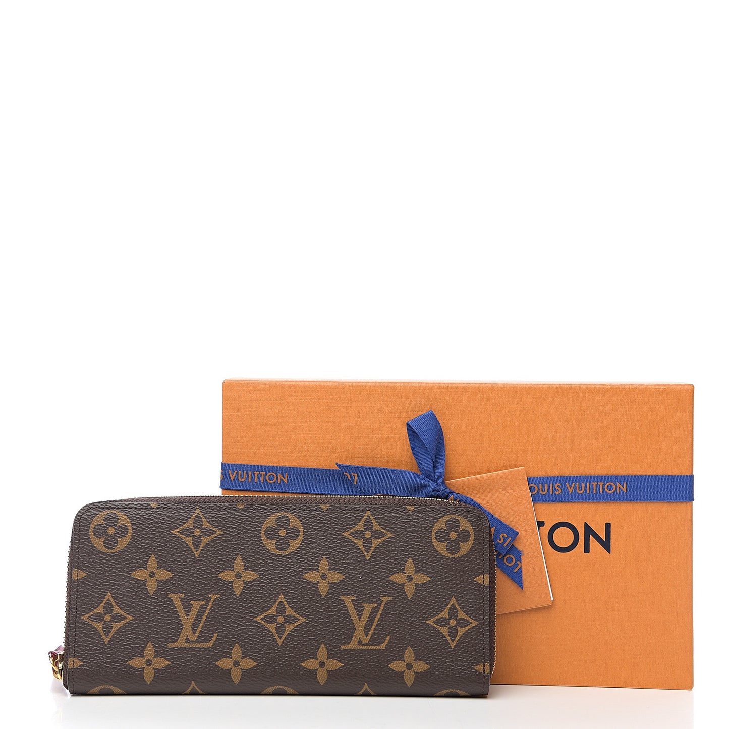 Monogram Clemence Wallet Fuchsia