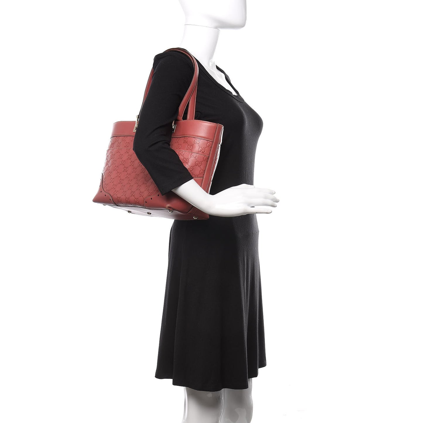 Guccissima Large Punch Tote Pink