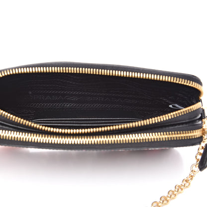 Prada X UNIVERSAL STUDIOS Saffiano Thunder Frankenstein Mini Double Zip Chain Crossbody Bag Lacca 7 of 11