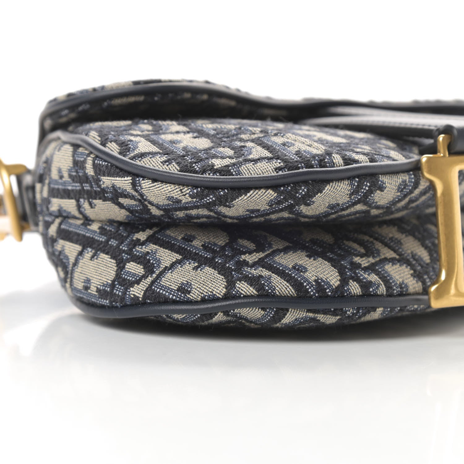 Christian Dior Oblique Mini Saddle Bag Blue 9 of 11