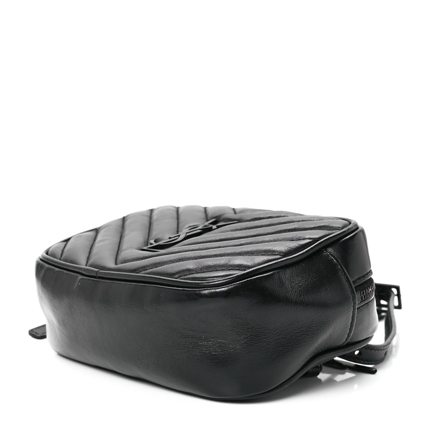 Calfskin Matelasse Monogram Lou Belt Bag Black