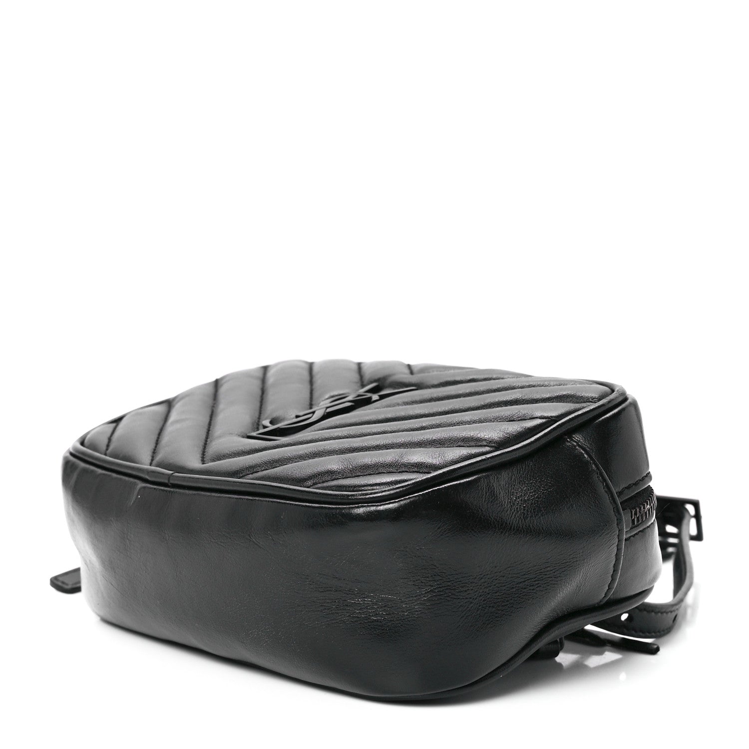 Saint Laurent Calfskin Matelasse Monogram Lou Belt Bag Black 10 of 12