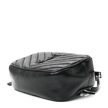 Saint Laurent Calfskin Matelasse Monogram Lou Belt Bag Black 10 of 12