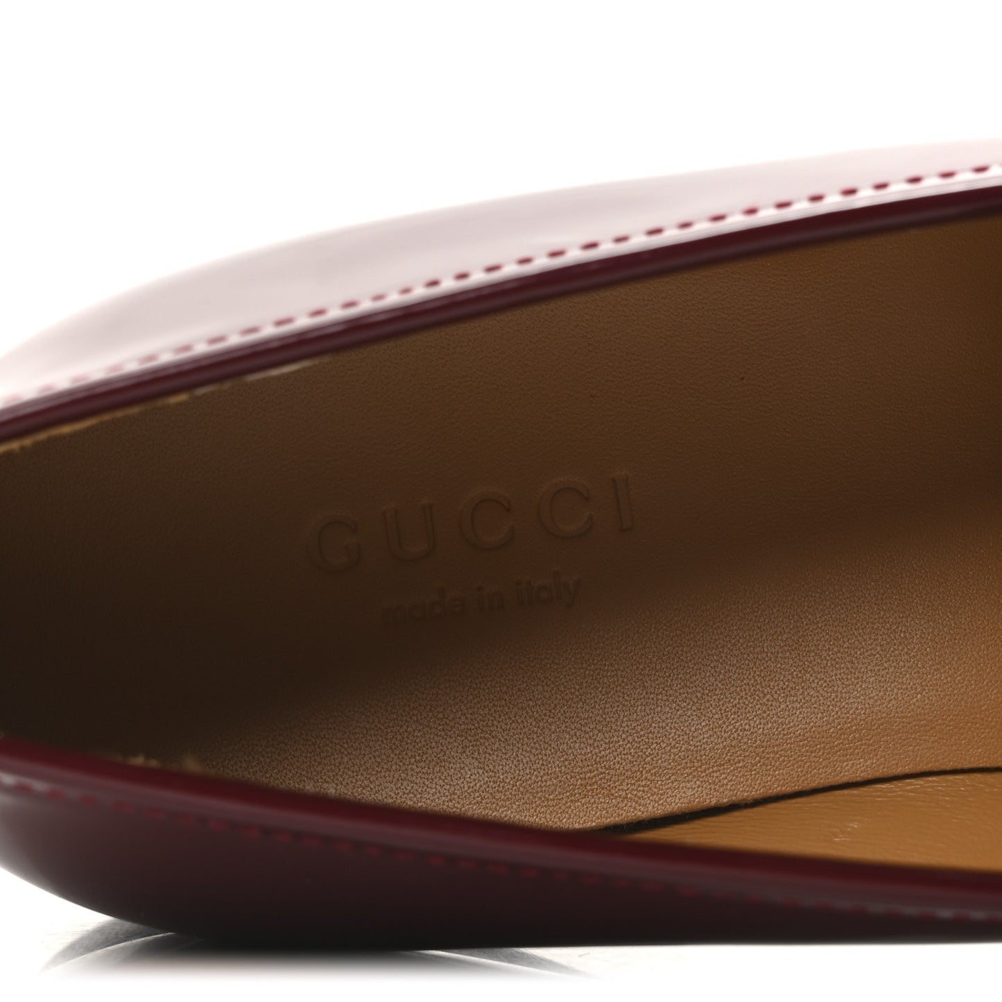 Vitello Vernice Soft Nappa Womens Jordaan Loafers 36 Rosso Ancora