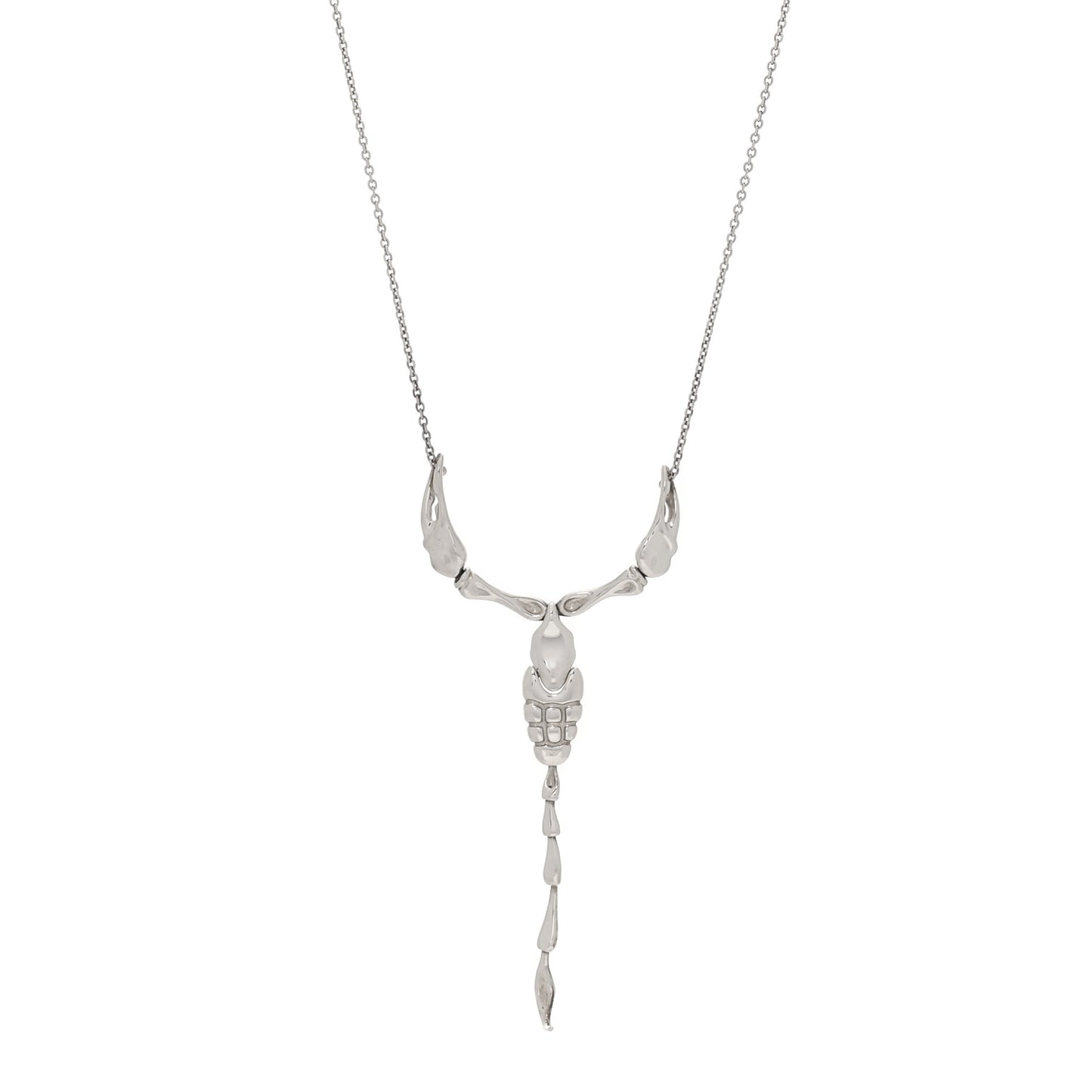Sterling Silver Elsa Peretti Scorpion Pendant Necklace