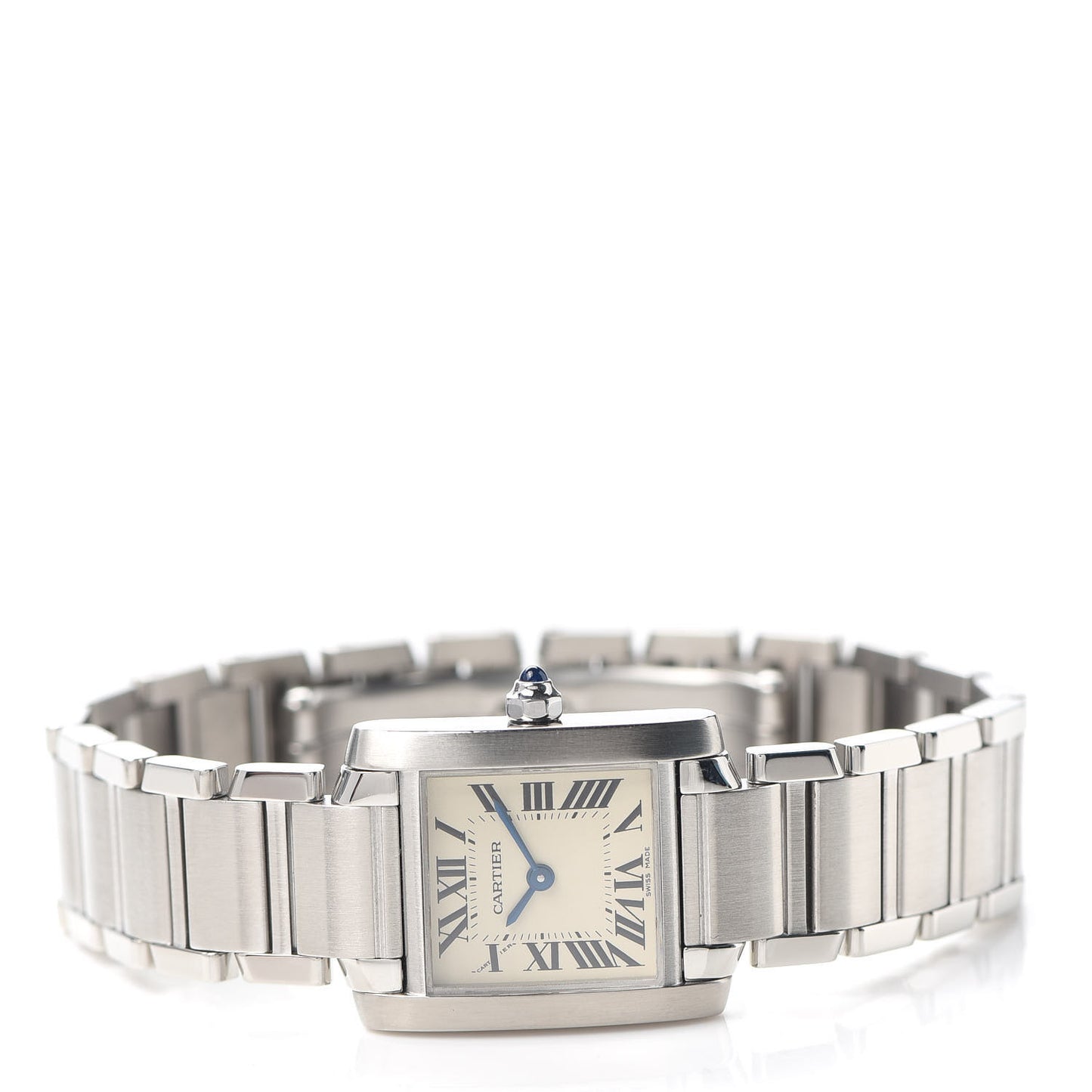Stainless Steel 20mm Tank Francaise Quartz Watch