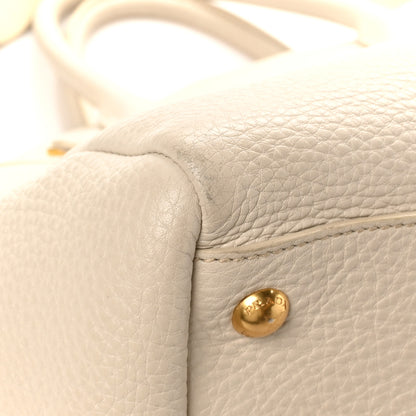 Prada Vitello Daino Top Handle Tote Talco 10 of 11