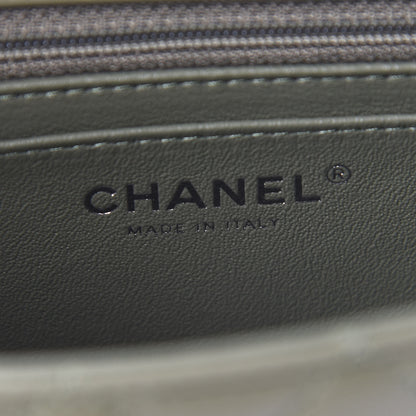 Chanel Lambskin Quilted Mini Rectangular Flap Green 5 of 8