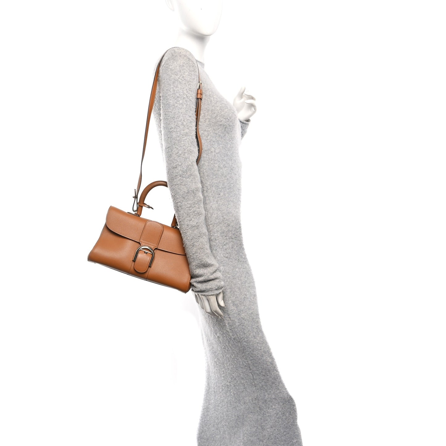 Calfskin Mini Brillant East West Satchel Natural
