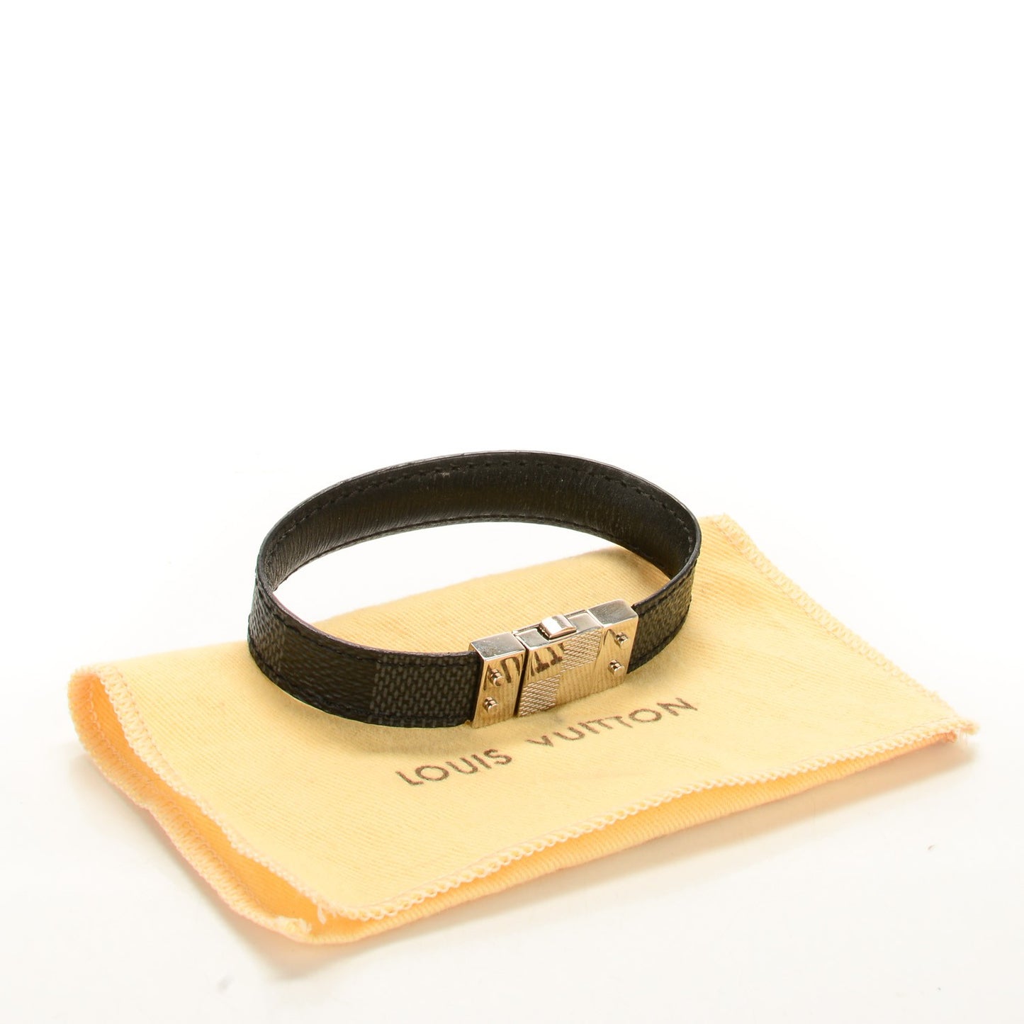 Damier Graphite Check It Reversible Bracelet 19