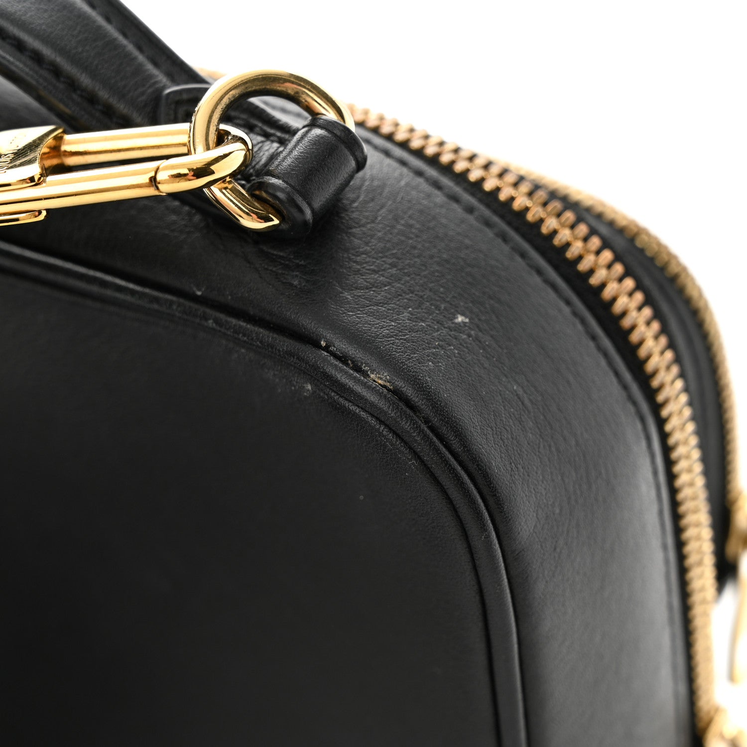 Louis Vuitton Calfskin Monogram Embossed Utility Crossbody Black 13 of 14