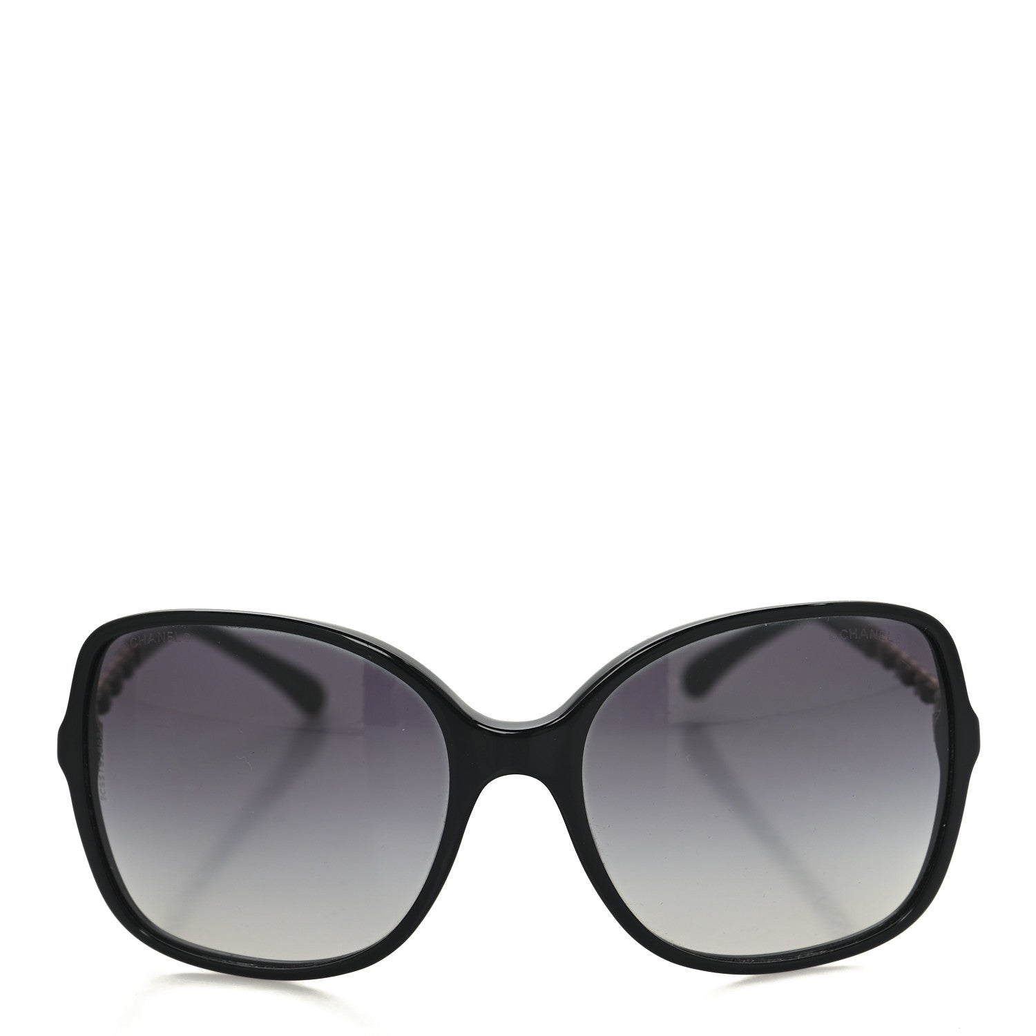 Chanel Lambskin Square Chain Sunglasses 5210-Q Black 2 of 7