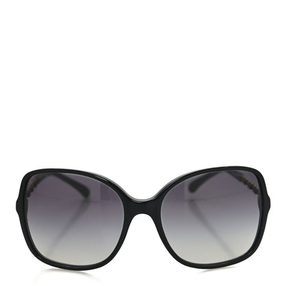 Chanel Lambskin Square Chain Sunglasses 5210-Q Black 2 of 7