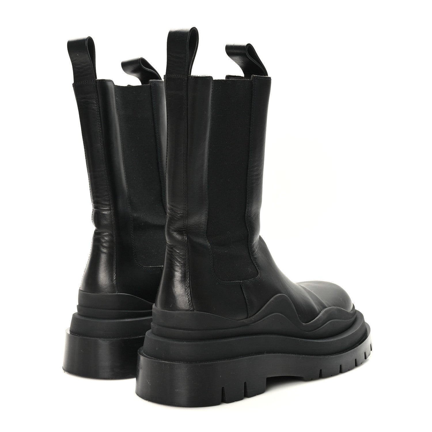 Bottega Veneta Calfskin The Lug Chelsea 55mm Boots 38 Black 4 of 8