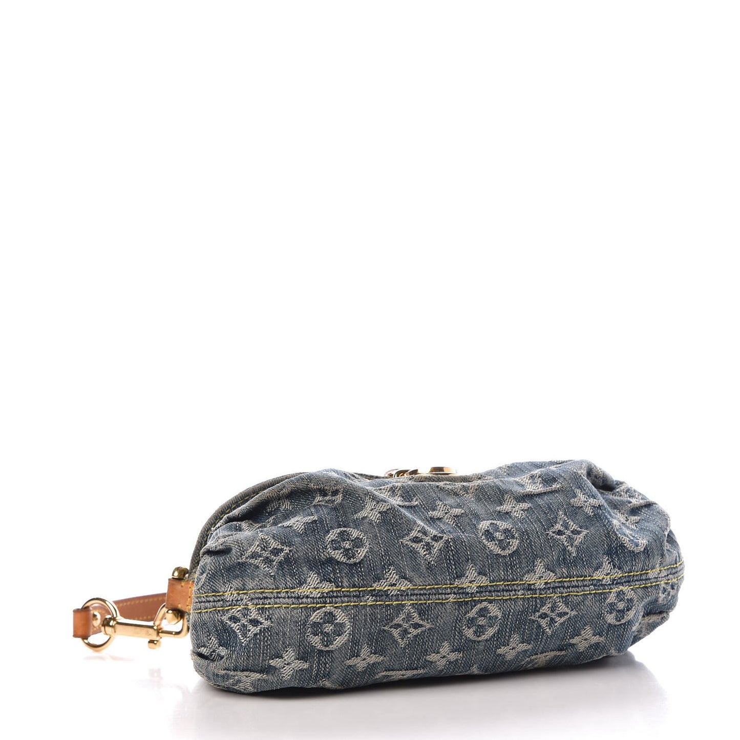 Monogram Denim Mini Pleaty Blue