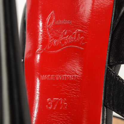 Christian Louboutin Kid Cross Me 150 Sandals 37.5 Black 6 of 7