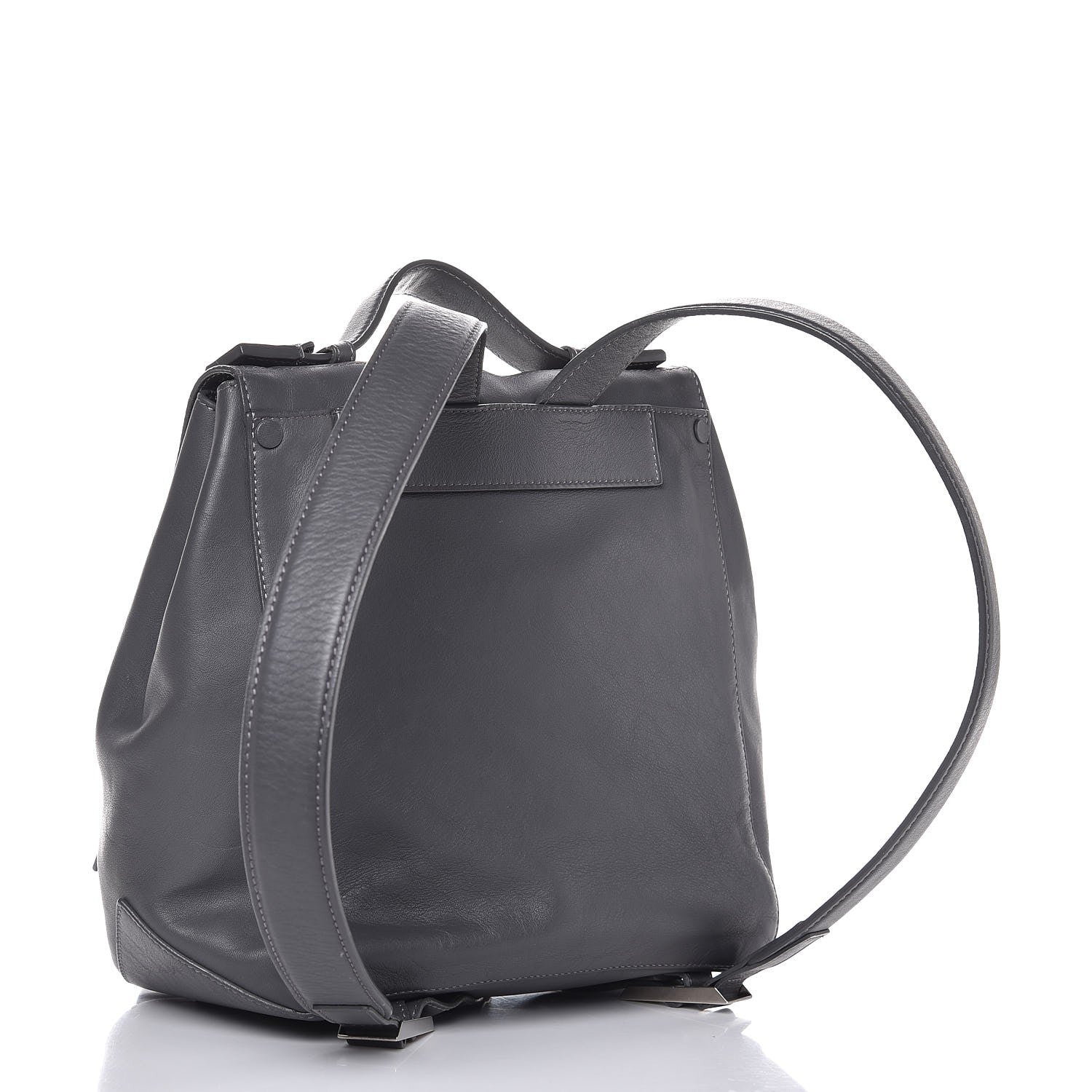 Proenza Schouler Calfskin Small PS Courier Backpack Heather Grey 3 of 9