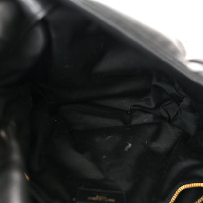 Saint Laurent Lambskin Quilted Medium Loulou Puffer Monogram Chain Satchel Black 5 of 12