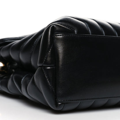 Saint Laurent Calfskin Y Quilted Monogram Medium Loulou Chain Satchel Black 9 of 14