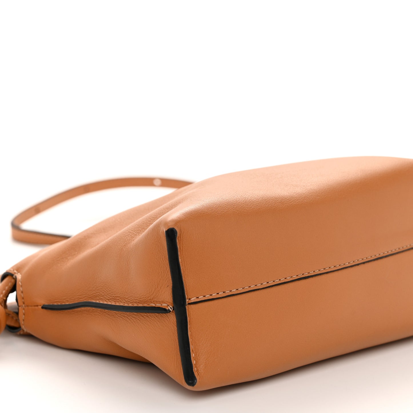 Calfskin Mini Flamenco Knot Clutch Warm Desert