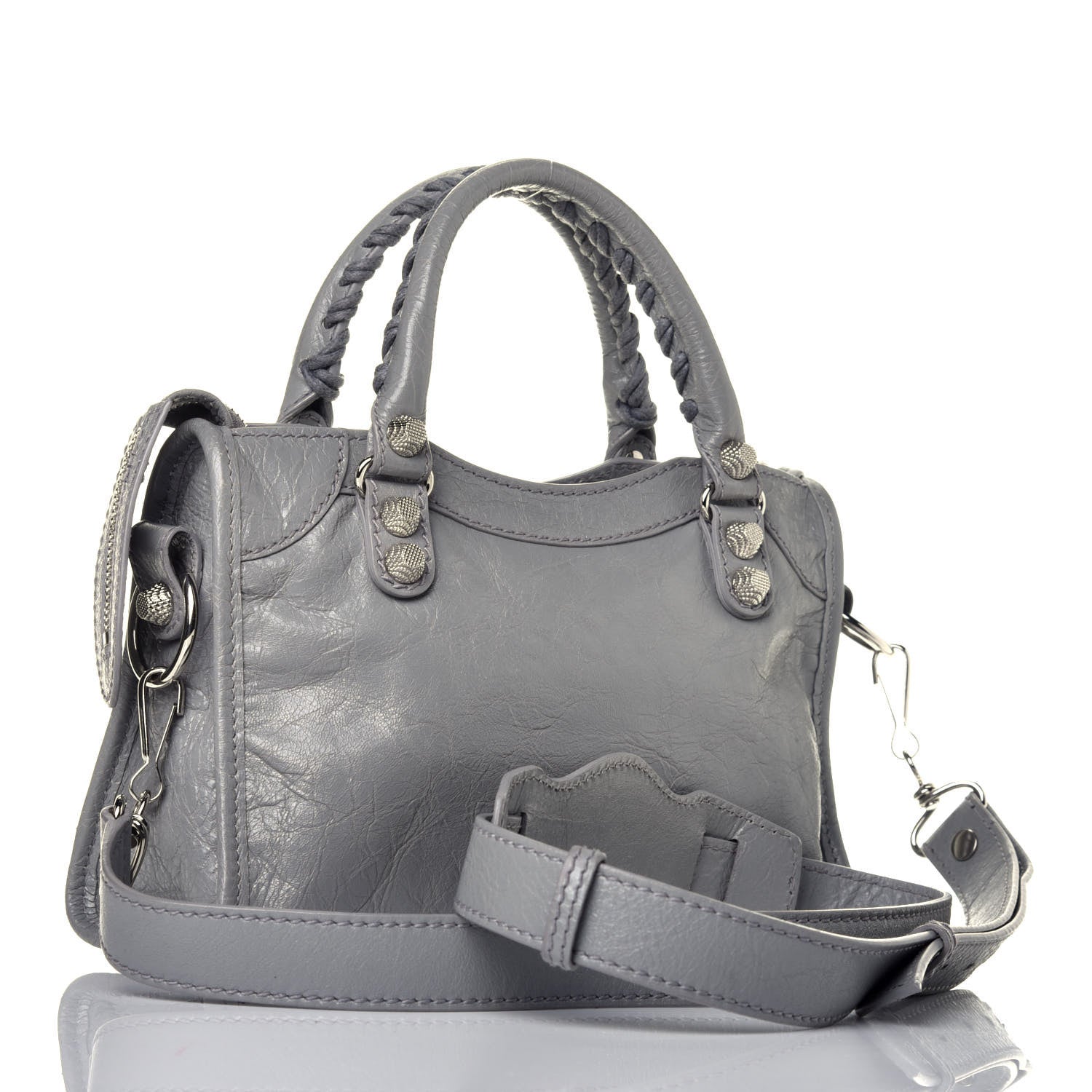 Balenciaga Agneau Giant 12 Silver Hardware Mini City Gris Haussmannien 3 of 8