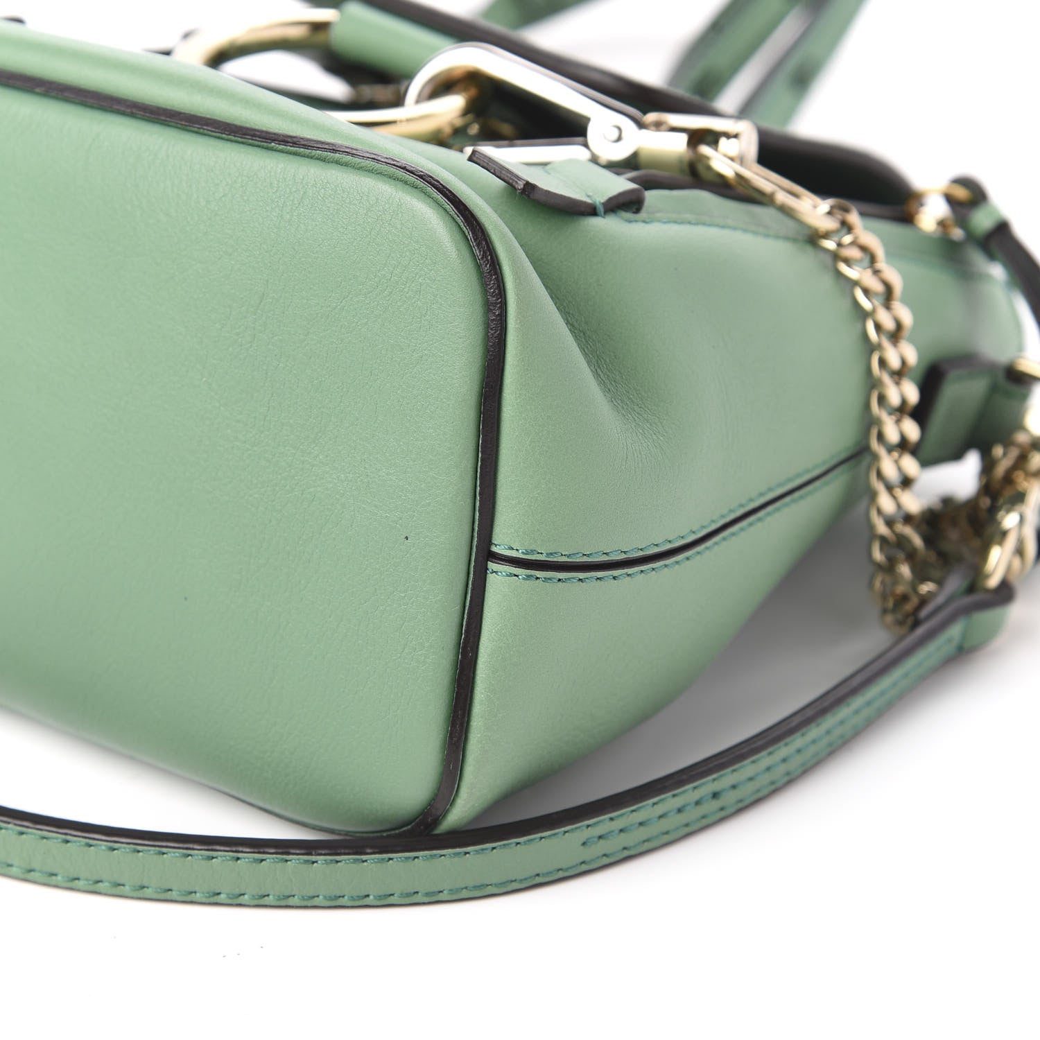 Chloe Suede Calfskin Mini Faye Backpack Happy Green 6 of 9