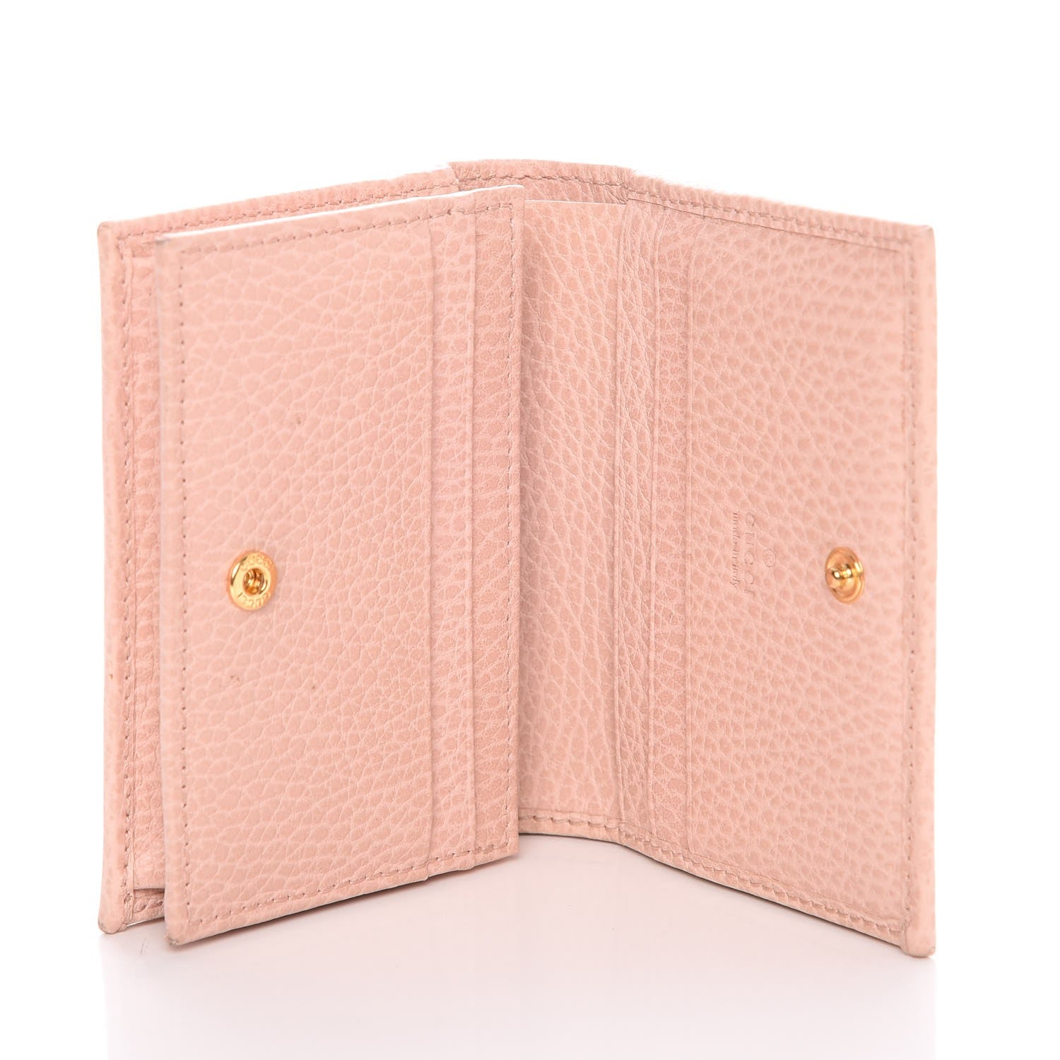 Gucci Dollar Calfskin GG Marmont Card Case Perfect Pink 6 of 12