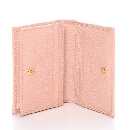 Gucci Dollar Calfskin GG Marmont Card Case Perfect Pink 6 of 12