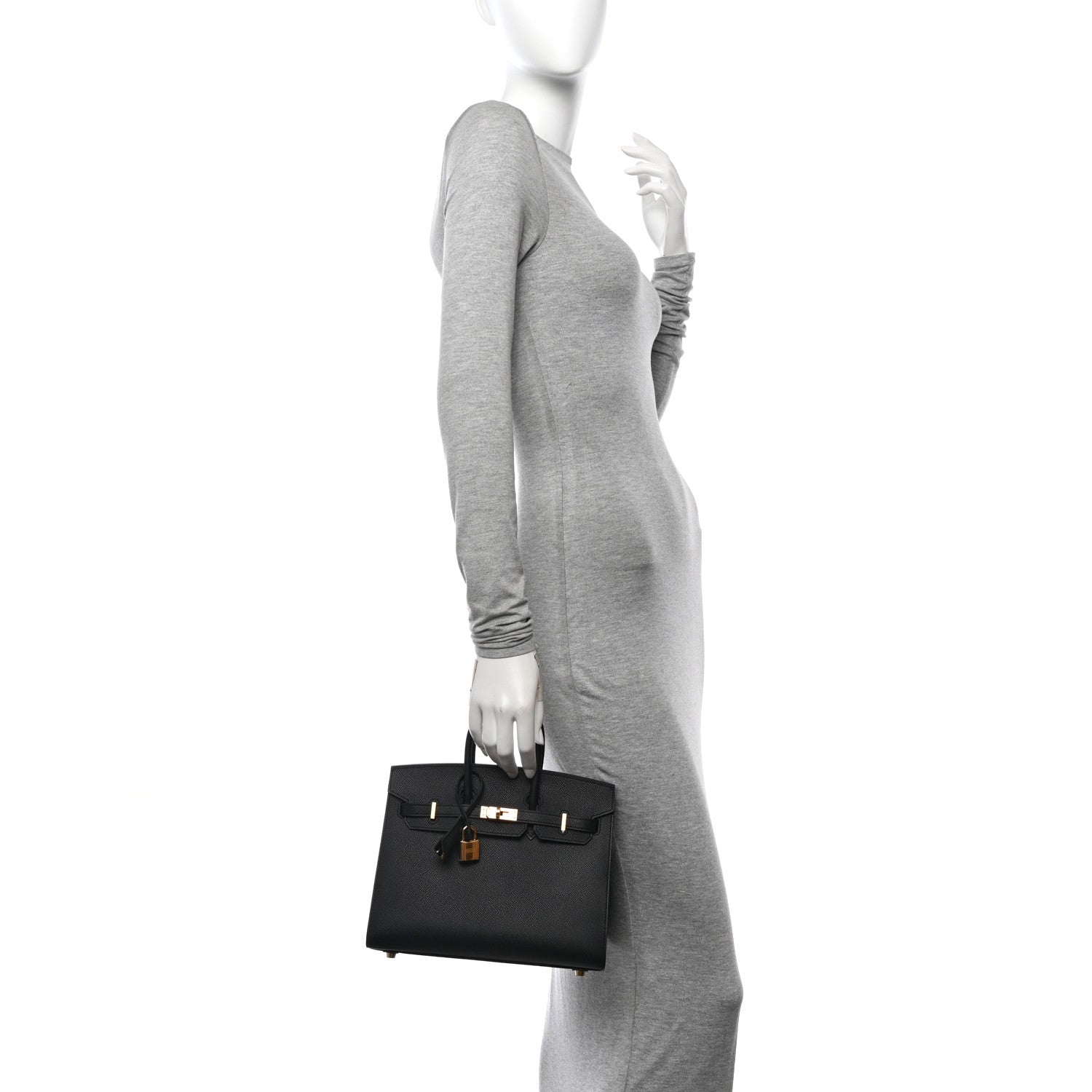 Hermes Epsom Birkin Sellier 25 Black 2 of 11