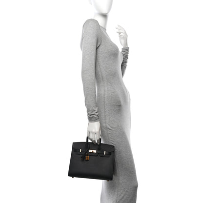 Hermes Epsom Birkin Sellier 25 Black 2 of 11