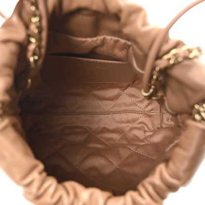 Chanel Shiny Calfskin Quilted Mini Chanel 22 Dark Beige 5 of 10