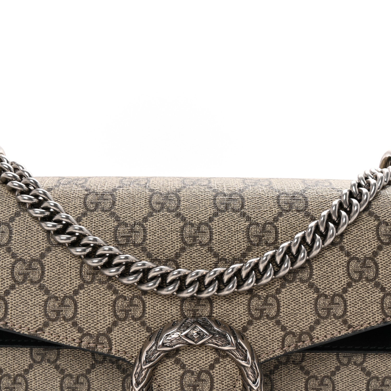 Gucci GG Supreme Monogram Small Dionysus Shoulder Bag Black 8 of 10