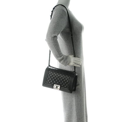 Chanel Caviar Quilted Medium Boy Flap So Black 2 of 8