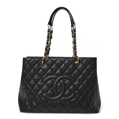 Chanel Caviar Quilted Grand Shopping Tote GST Black 1 of 10