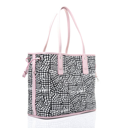 MCM Visetos Medium Liz Reversible Shopper Tote White Powder Pink 6 of 16