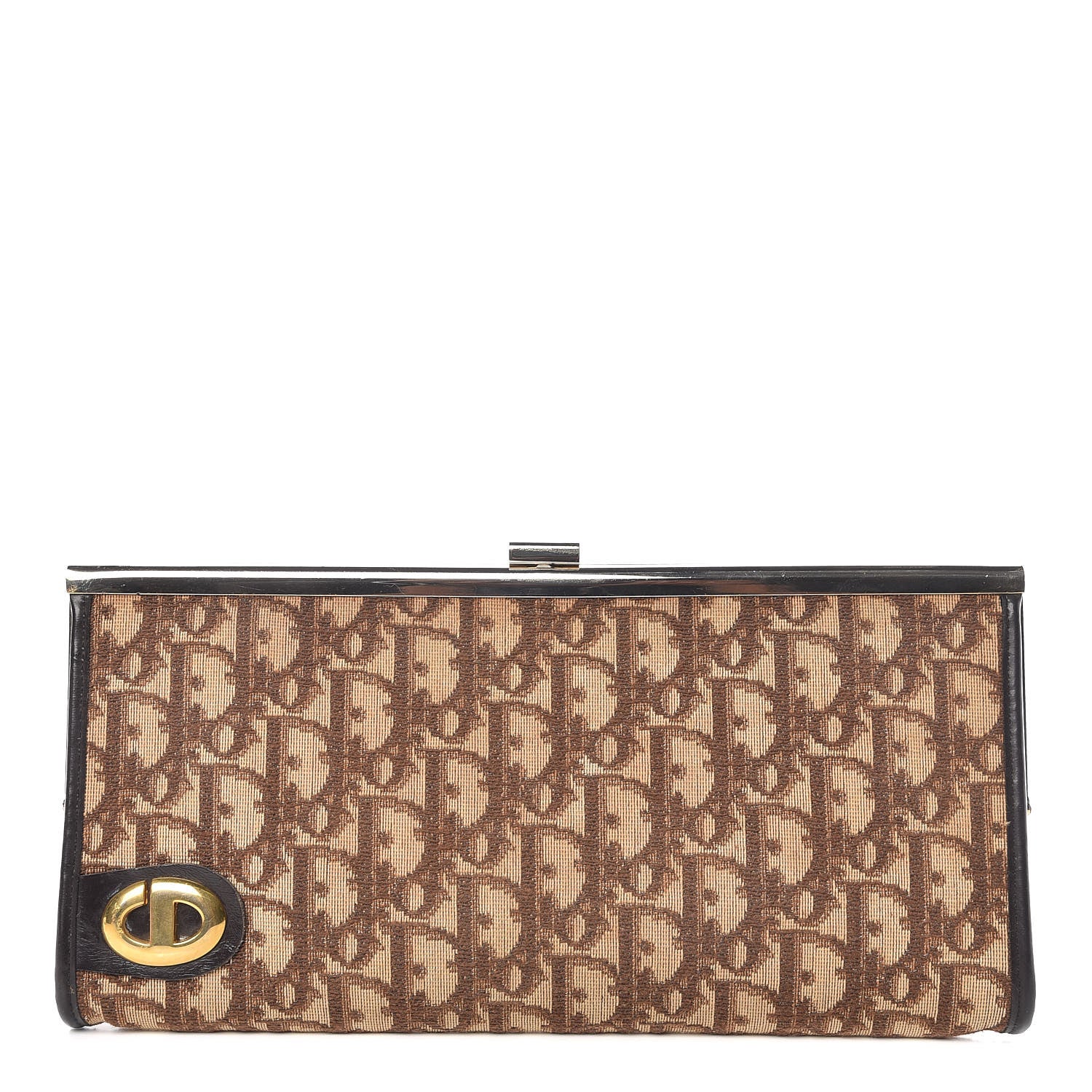 Christian Dior Monogram Clutch Brown 1 of 9
