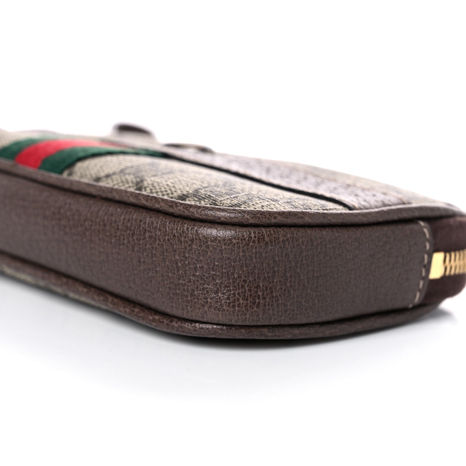 Gucci GG Supreme Monogram Ophidia Phone Case Wristlet Brown 9 of 13