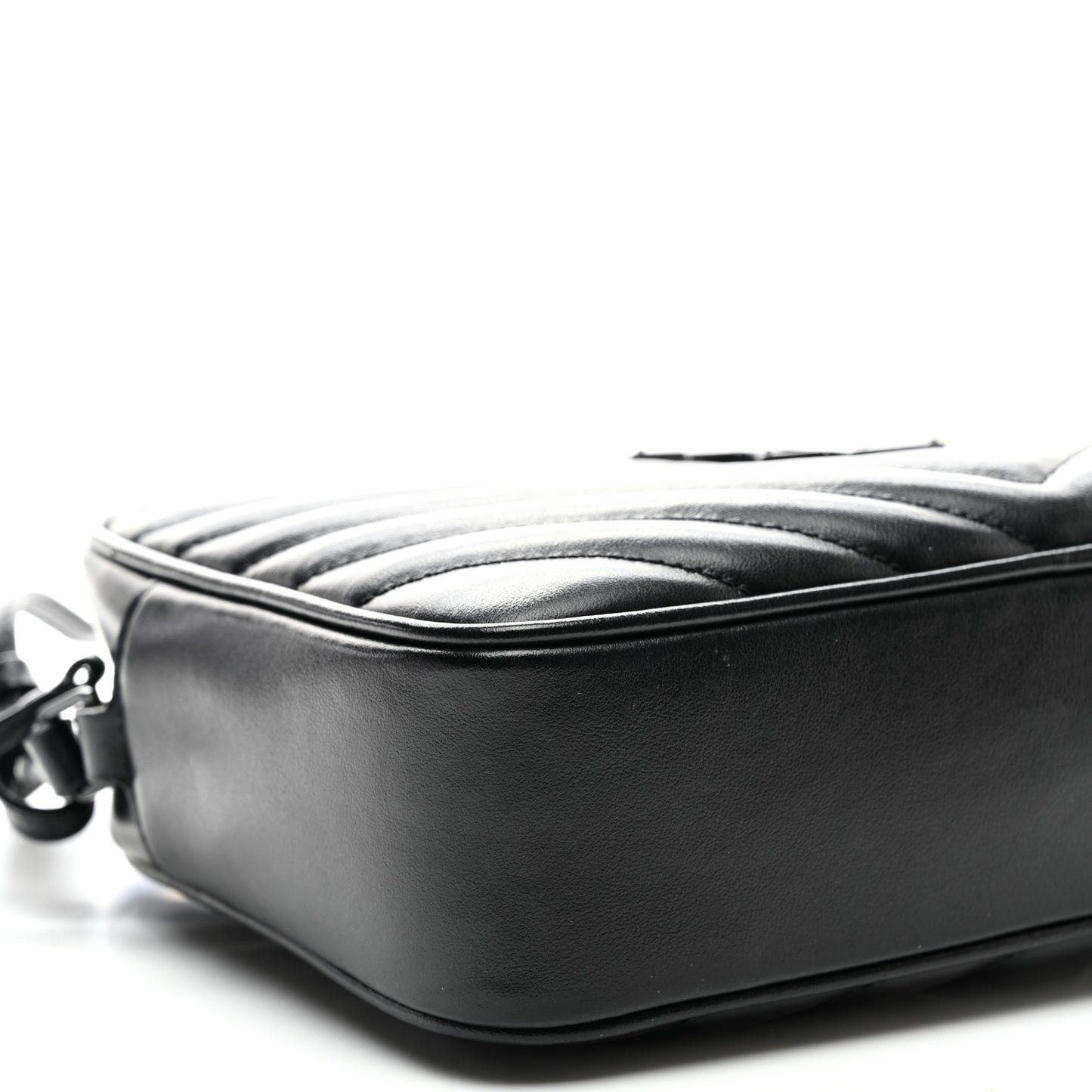 Calfskin Matelasse Monogram Monochrome Lou Camera Bag Black