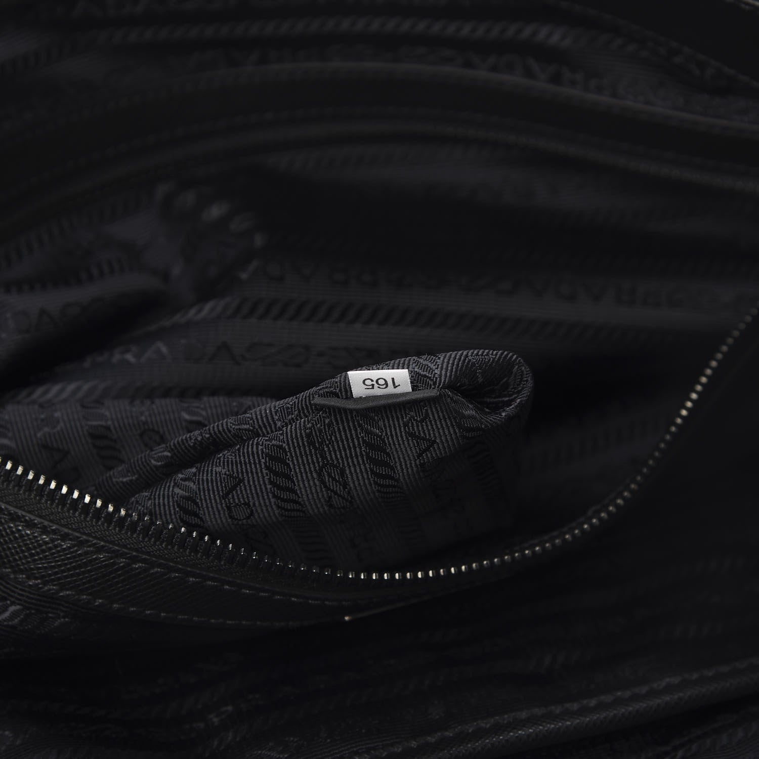 Prada Tessuto Nylon Character Shopping Tote Black 7 of 11