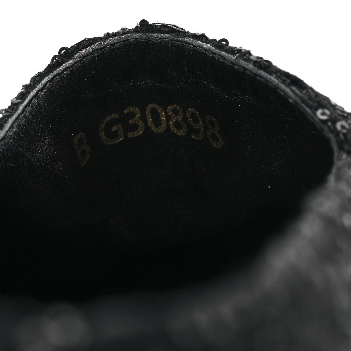 Tweed Patent Goatskin Sequin CC Espadrilles 40 Black