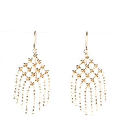 Tiffany 18K Yellow Gold Fringe Drop Earrings 1 of 4