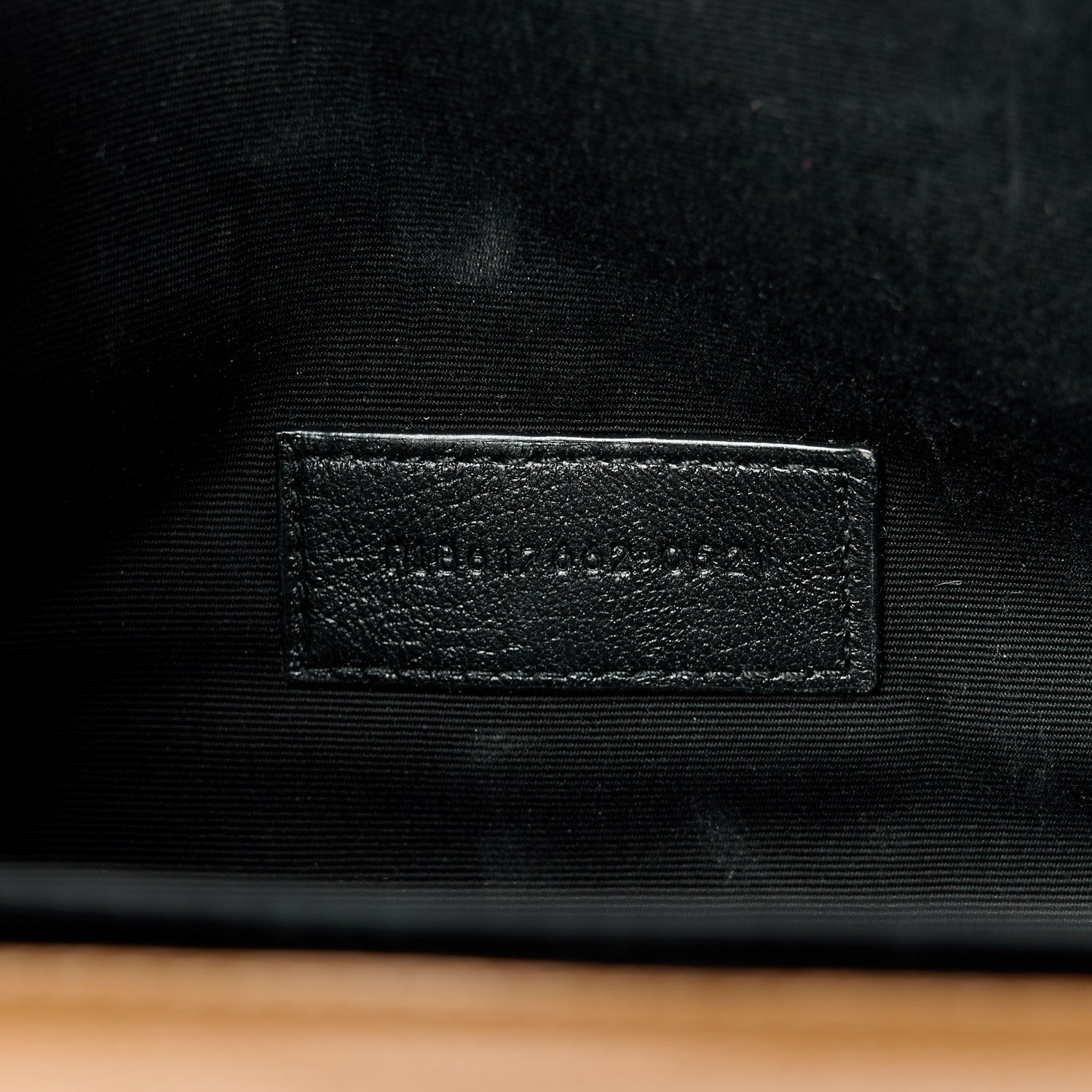 Saint Laurent Grain De Poudre Matelasse Chevron Monogram Cassandre Flap Pouch Natural Dark 7 of 9