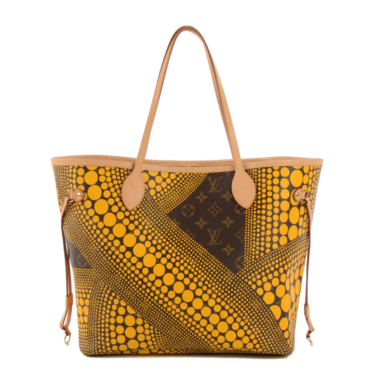 Monogram Kusama Waves Neverfull MM Yellow
