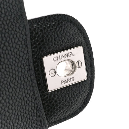Chanel Caviar Quilted Medium Double Flap Black 7 of 12