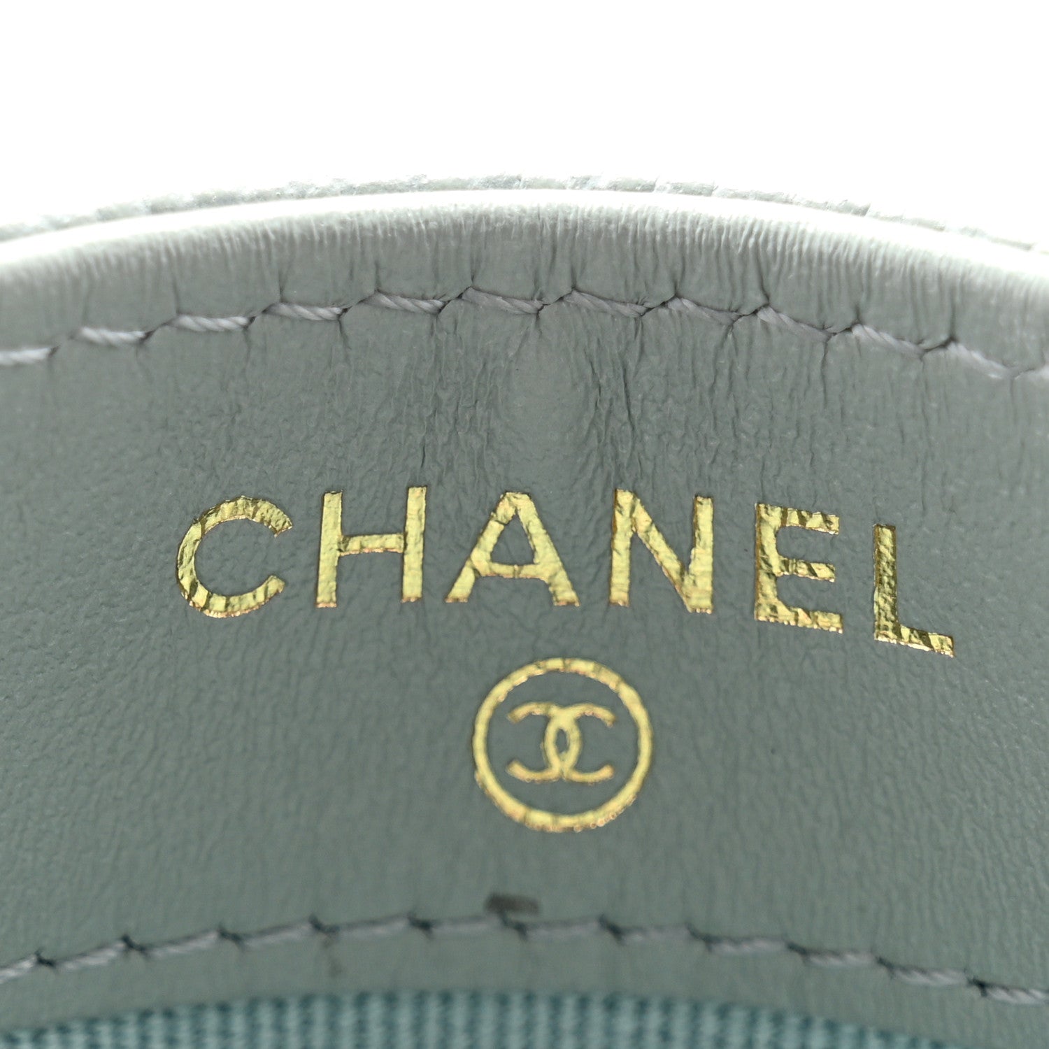 Chanel Caviar Quilted Card Holder Light Green 6 of 10