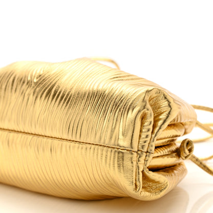 Bottega Veneta Metallic Bark Calfskin The Mini Pouch Gold 10 of 10