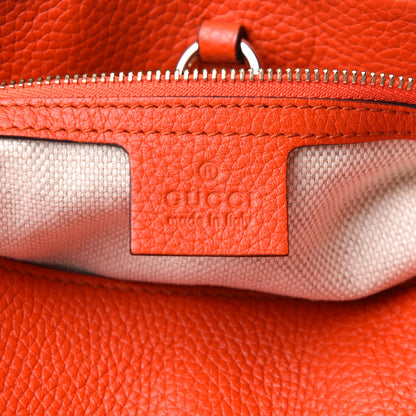 Gucci Pebbled Calfskin Medium Soho Chain Shoulder Bag Sun Orange 6 of 12