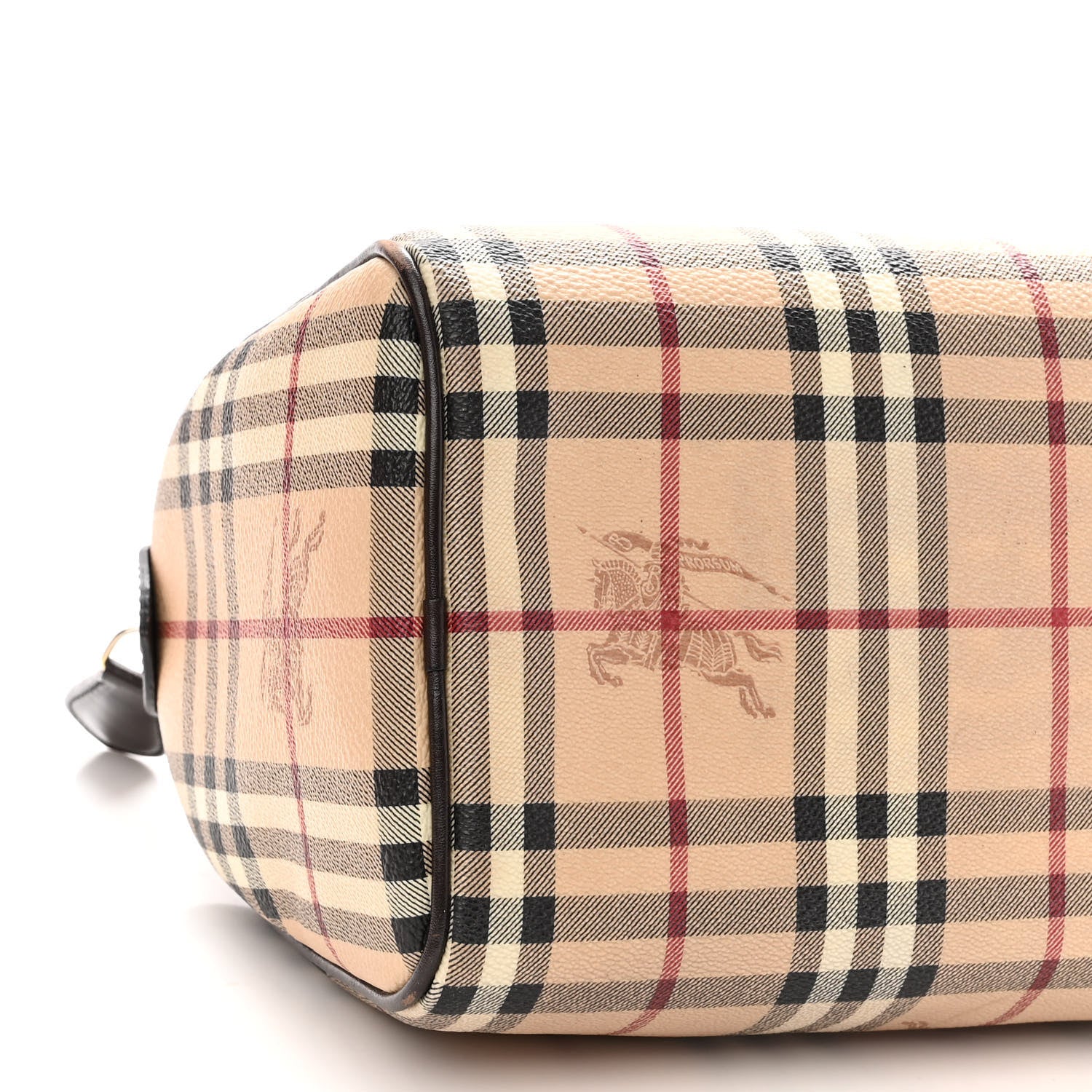 Burberry Haymarket Check Small Chester Bowling Bag Chocolate 9 of 12