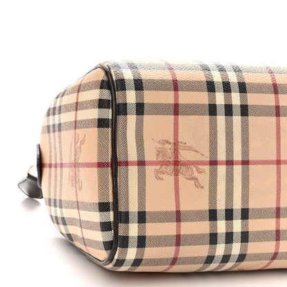 Burberry Haymarket Check Small Chester Bowling Bag Chocolate 9 of 12