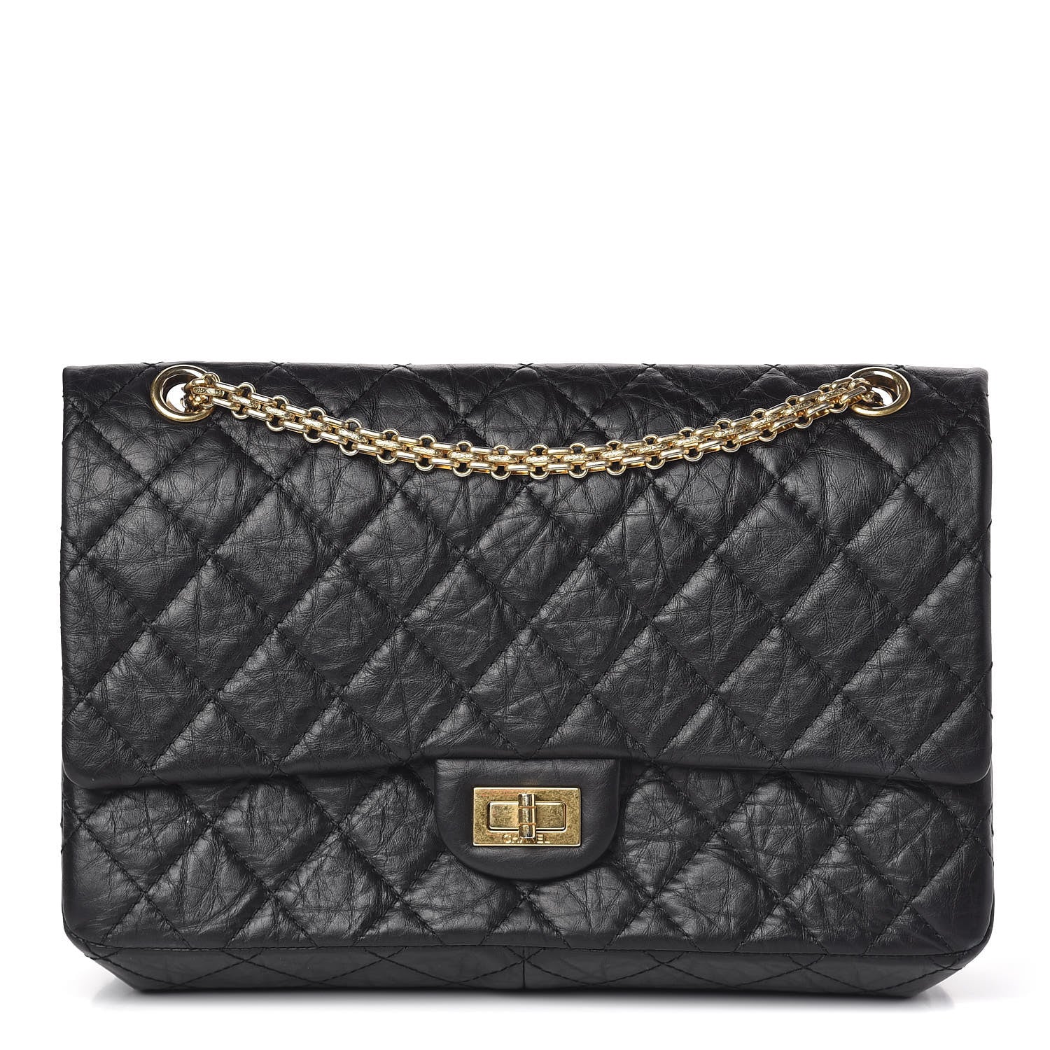 Chanel Aged Calfskin Quilted 2.55 Reissue 226 Flap Black 1 of 10